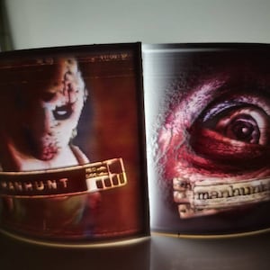 Manhunt & Manhunt 2 colored lithophane set handmade