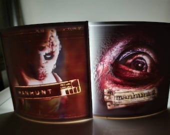 Manhunt & Manhunt 2 colored lithophane set handmade