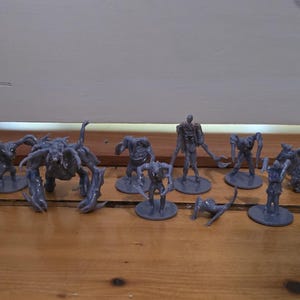 Dead Space Necromorphs 16 character's handmade mini models