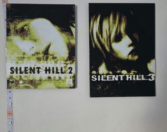 Silent Hill 2 & 3 3D Relief Art Panel – Distressed Horror Wall Display