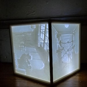 Caja litófona con luz nocturna de Silent Hill 1, 2, 3 y 4