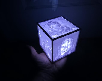 Silent Hill F Lithophane Cube – 3D Printed Horror Night Light