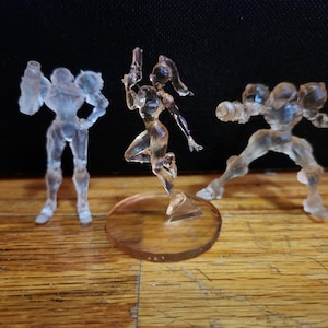 Metroid Samus crystal clear 3 different variations