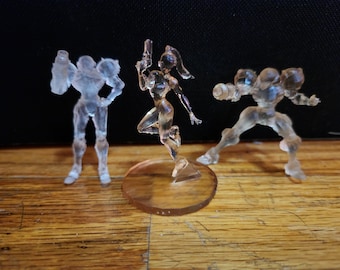 Metroid Samus crystal clear 3 different variations