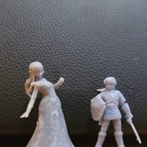 Princess Zelda & Link from Legend of Zelda handmade miniature models