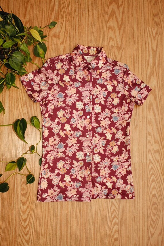 Floral 1960s vintage Blouse - image 8