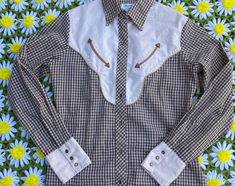 1960s/1970s Vintage Wrangler cowgirl button up blouse