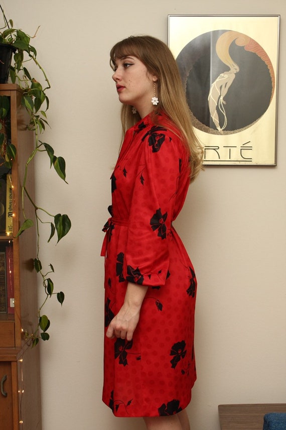 Vintage Red 1960s Dress - image 3