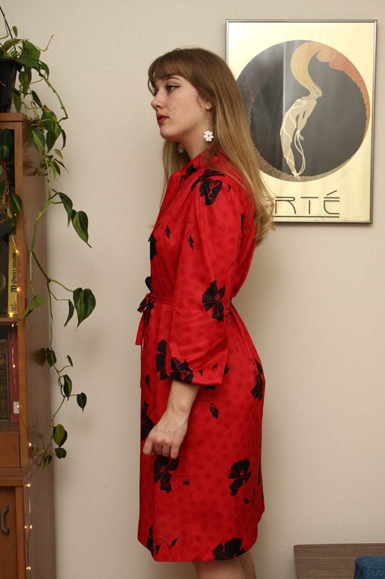 Vintage Red 1960s Dress image 3