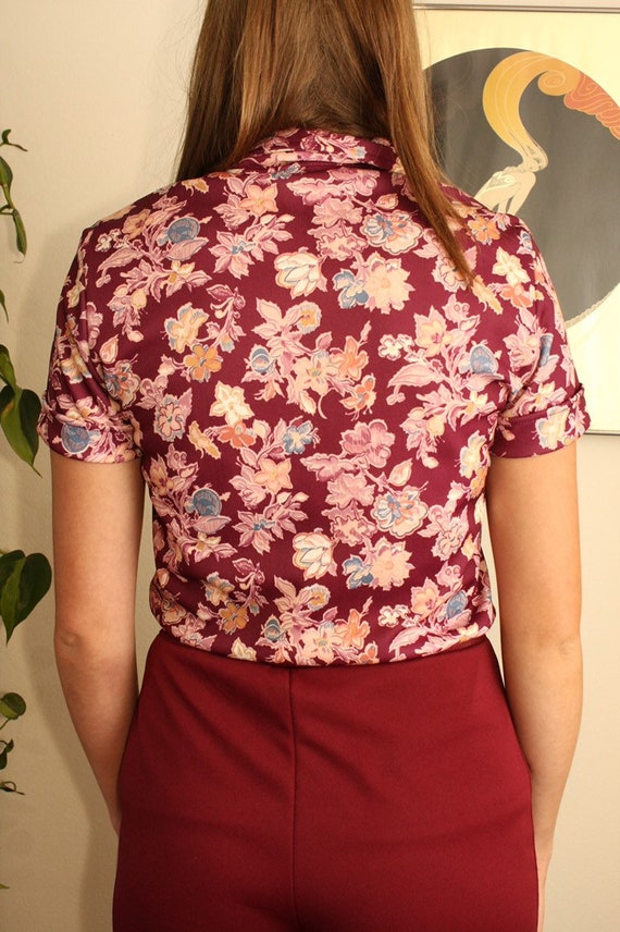 Floral 1960s vintage Blouse - image 3