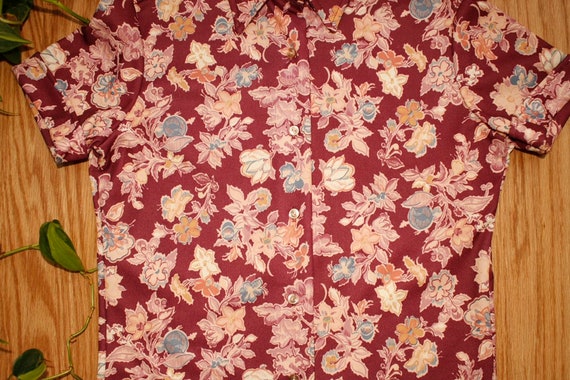 Floral 1960s vintage Blouse - image 7