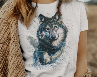 Camiseta de lobo / Regalos de lobo / Camiseta de animal / Camiseta de lobo / Camiseta de naturaleza / Mamá lobo