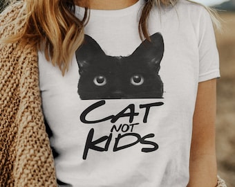 Camiseta divertida de gato, camiseta de gato no infantil, camiseta de mamá gata, regalo para amantes de los gatos