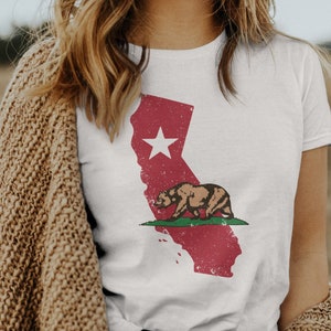 California Map Shirt T-Shirt Tee / California Gifts / California Bear Shirt