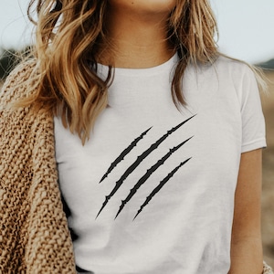 Monster Shirt, Claw Scratch Marks, Cryptozoology Shirt