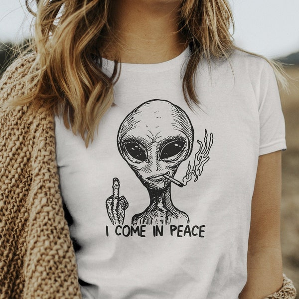 Alien Shirt, Middle Finger Shirt, Funny UFO Shirt, Are 51
