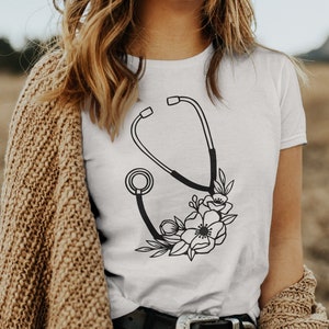 Nurse Shirt Stethoscope,  Gifts For Nurses T-Shirt, Registered Nurse Gifts