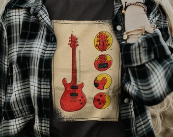 Guitar Shirt / Guitar Player Lover Gift / Music Shirt / T-Shirt / Tee / Guitar Gifts For Him