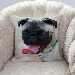 Custom Pet Pillow / Custom Dog Pillow / Personalized Pet Pillow / Dog Photo Pillow / Unique Pet Gift