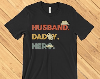 Regalo para el esposo / Camiseta para papá / Camiseta de héroe para el esposo y el papá / Camiseta divertida para el papá / Regalo de esposa a esposo / Camiseta del Día del Padre