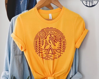 Nature Shirt, Camping T-Shirt, Sunset Shirt, Go Outside Shirt