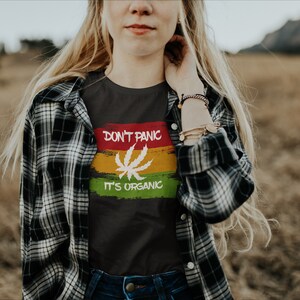 Weed shirt / marijuana shirt / cannabis / stoner t-shirt / no panic shirt image 4