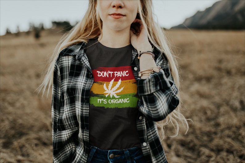 Weed shirt / marijuana shirt / cannabis / stoner t-shirt / no panic shirt image 4