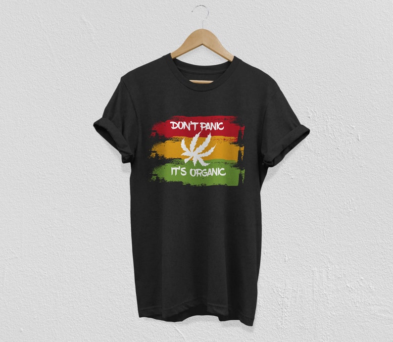 Weed shirt / marijuana shirt / cannabis / stoner t-shirt / no panic shirt image 5