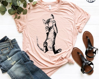 Cute Cat Shirt, Cat Mom T-Shirt, Kitten Tee