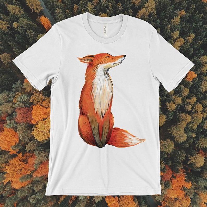 Fox Shirt Women / Cute Fox Gift / Fox Lover TShirt / Animal | Etsy