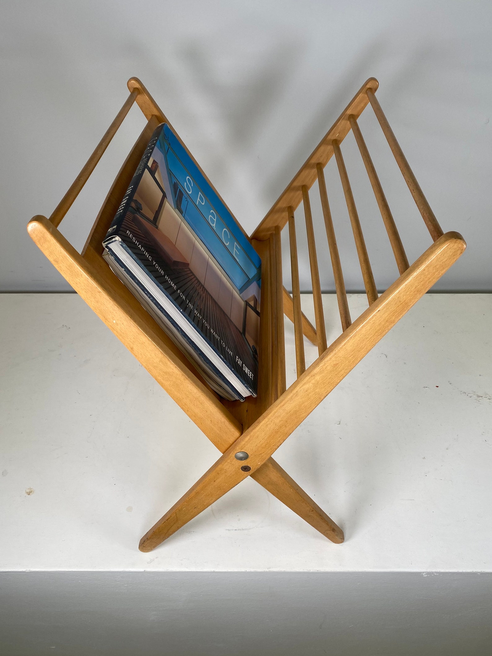 Danish Folding Magazine Rack by Cees Braakman for Pastoe Etsy