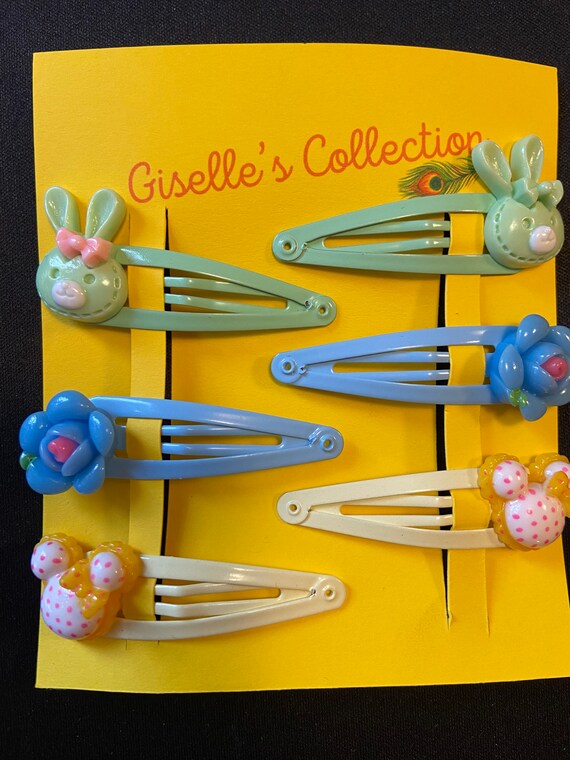 Hair clips 3 pair pack Etsy
