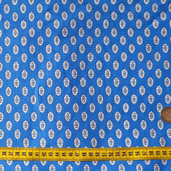 Tissu / fabric/ largeur 150 cm./ fleuri esprit provençal / made in France / Provence / motifs fleuris / coton / patchwork / deco
