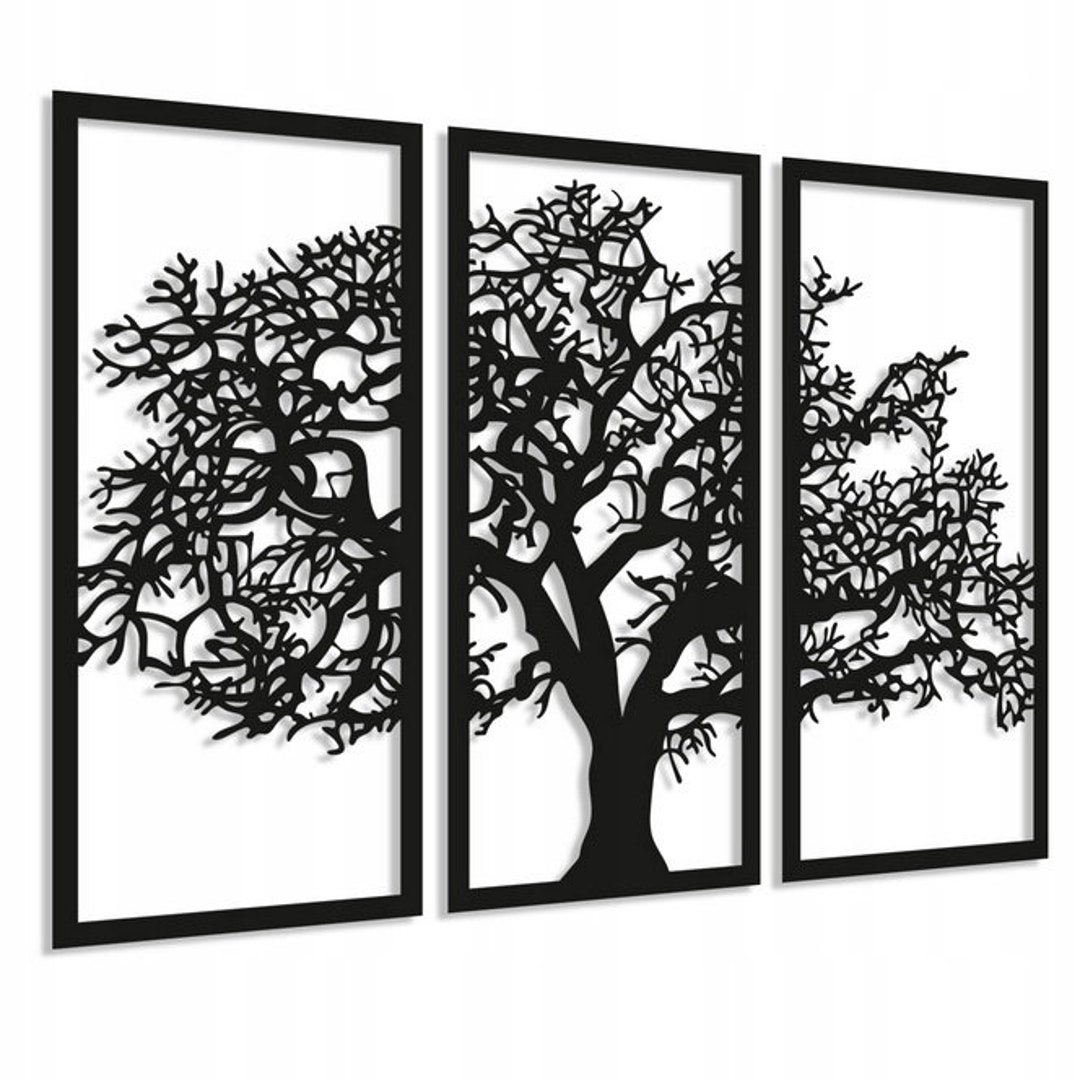 Set of 3 Panels Tree of Life / Openwork Decorative Panel 3D ...