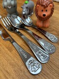 Personalised Jungle Animal Cutlery Set - Viners Kids Engraved Birthday Christening Gift
