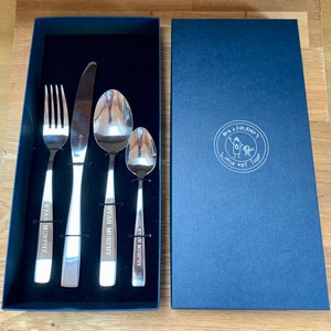 Personalised Engraved Adult 4 Piece Cutlery Set With Bespoke Presentation Box Ideal Wedding Anniversary Birthday Retirement Xmas Gift zdjęcie 9