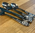 Personalised Dinosaur Cutlery Set - Engraved Kids Christening Christmas Gift