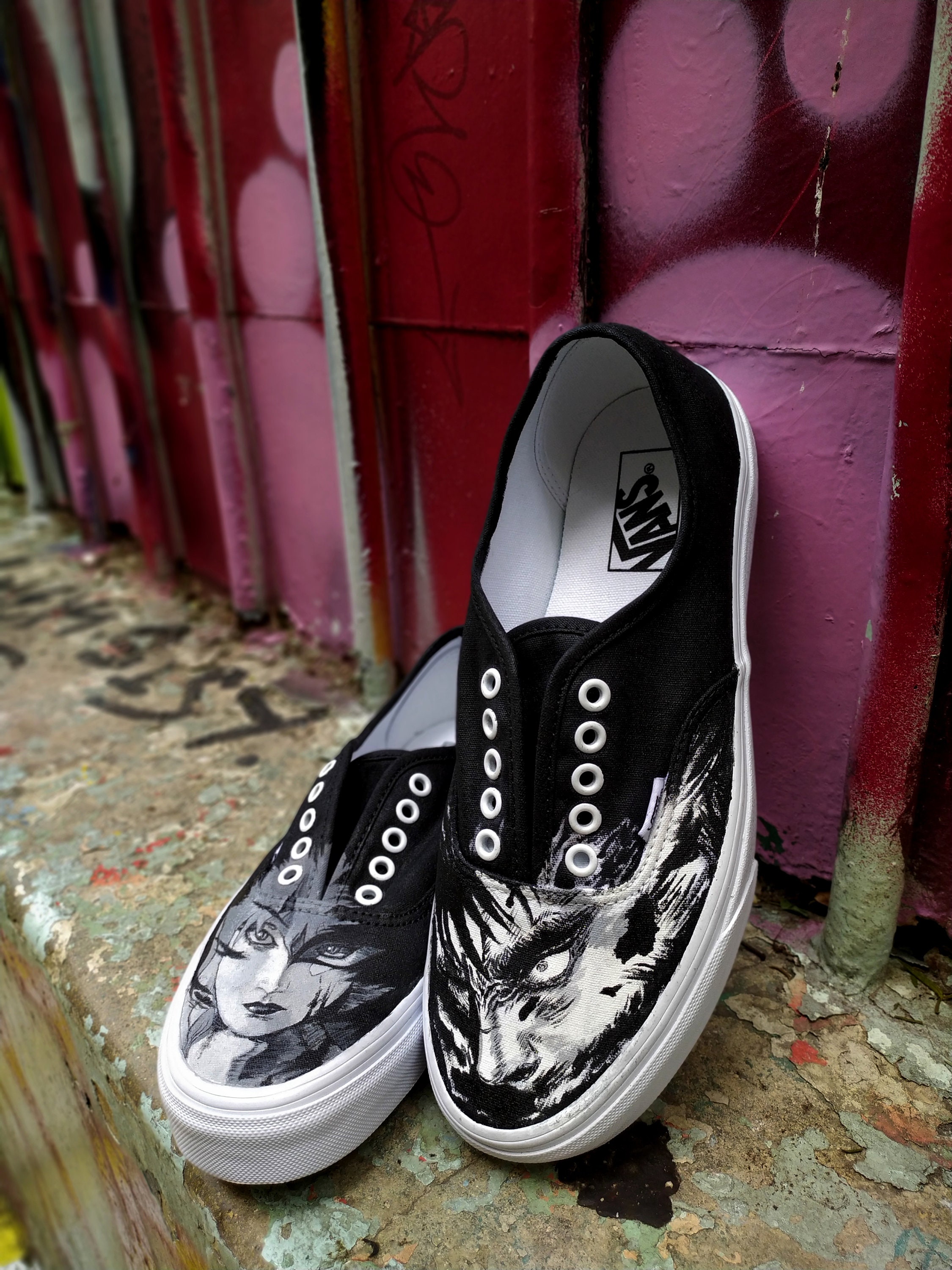 Custom Hand Anime / Manga Vans Original Shoes - Etsy