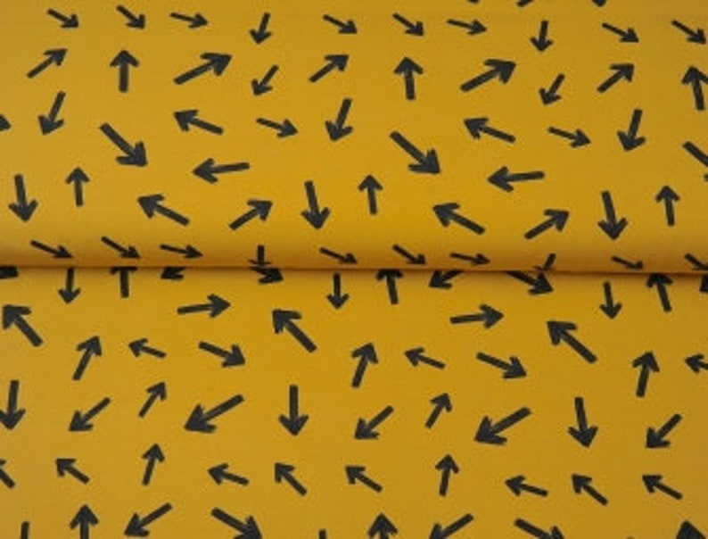 95/%Organic Cotton 5/%Lycra HalfMetre Plain Mustard Stretch Jersey Knit Fabric