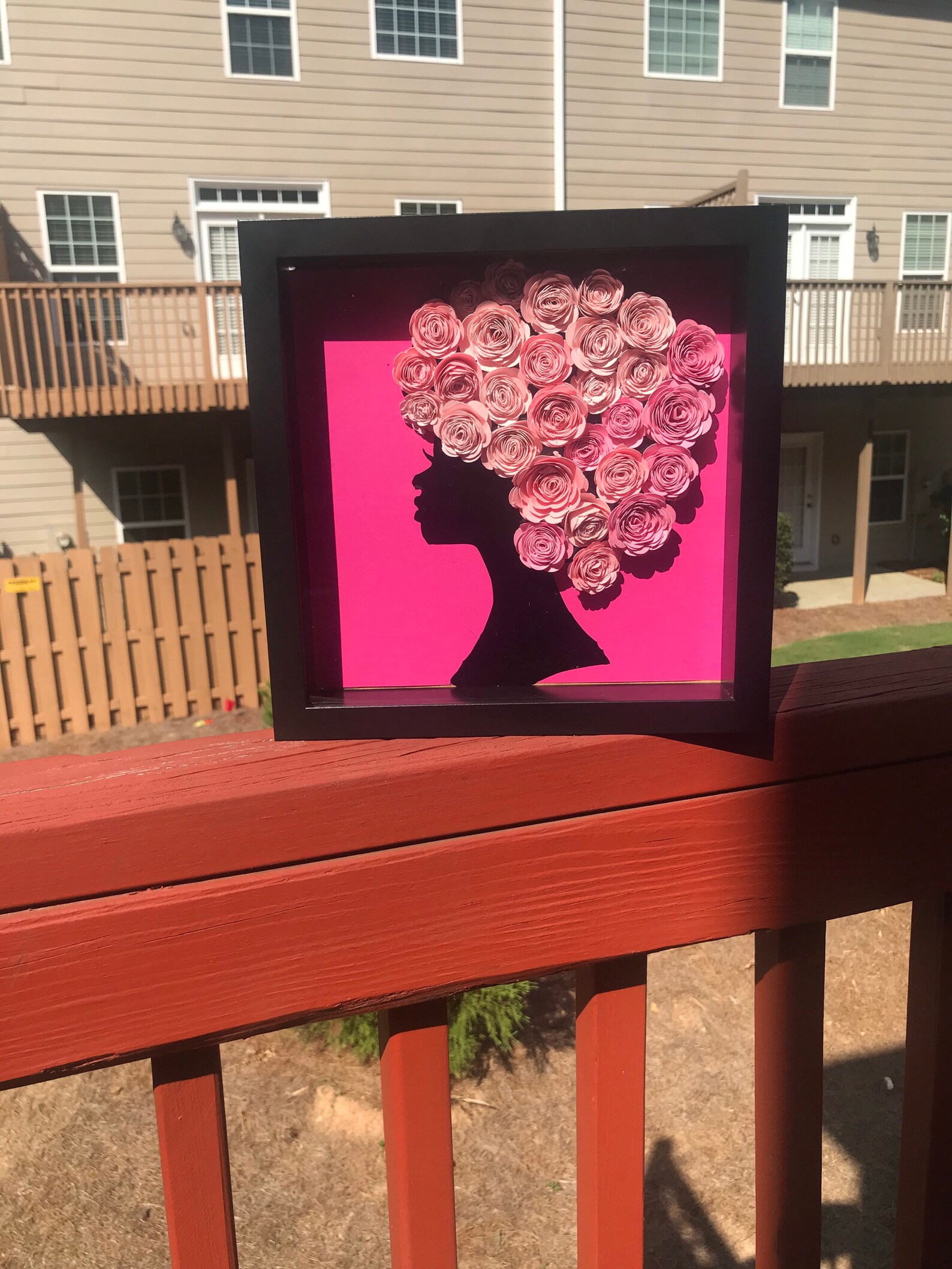 Shadow Box Wall Art Black Girl Wall Hanging Custom Etsy