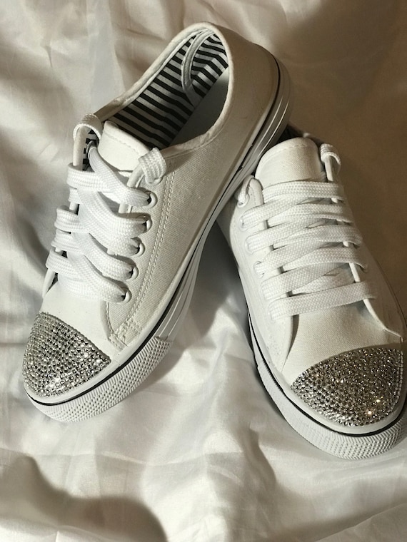 bedazzled tennis shoes