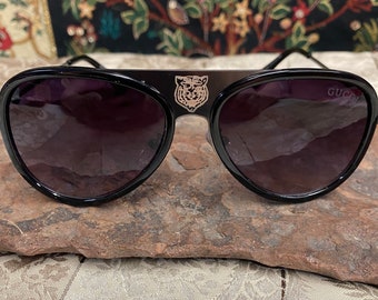 Designer  Vintage Aviator Black Sunglasses