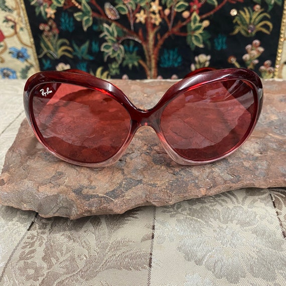 Desiginer Vintage Oversized Oval Frame Sunglasses - image 2