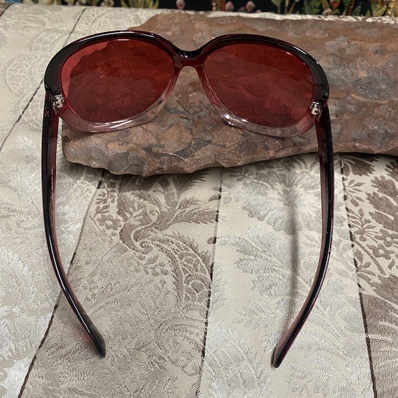 Desiginer Vintage Oversized Oval Frame Sunglasses - image 4