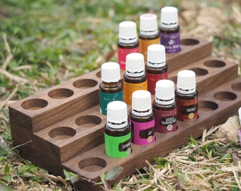 Walnut Essential Oil Holder, Storage, Display rack