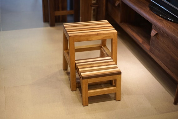 Sliding clearance step stool