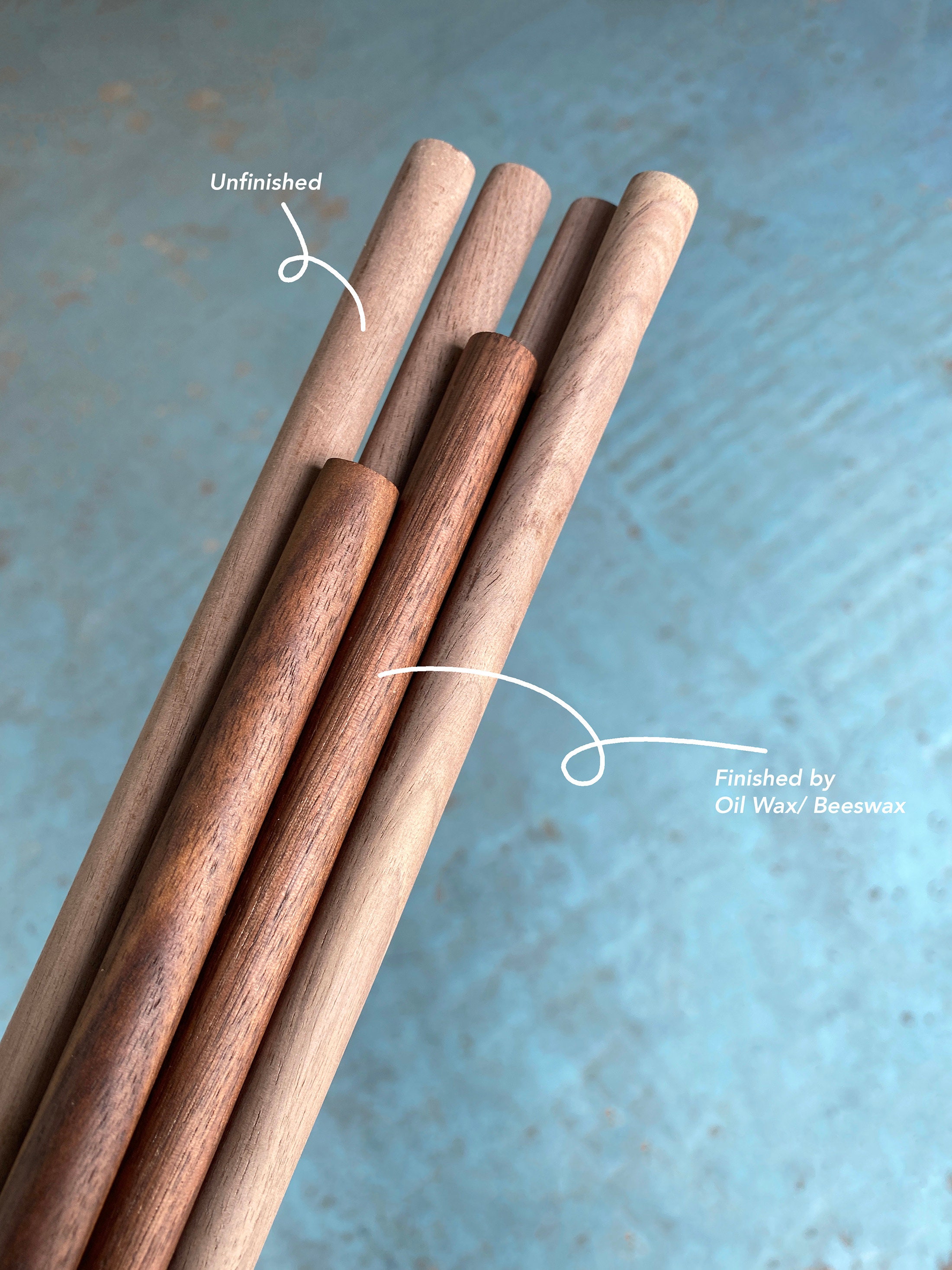 Walnut Wood Rod Dowels for Macrame Walnut Round Sticks Etsy