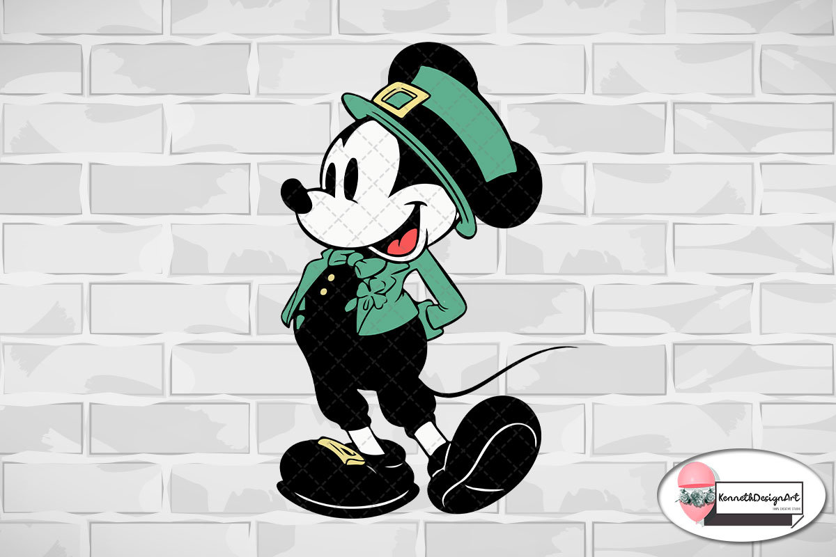 Mickey Irish Png Leprechaun Mickey Mickey Mouse Saint Etsy