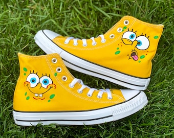 Spongebob shoes | Etsy Spongebob shoes | Etsy
