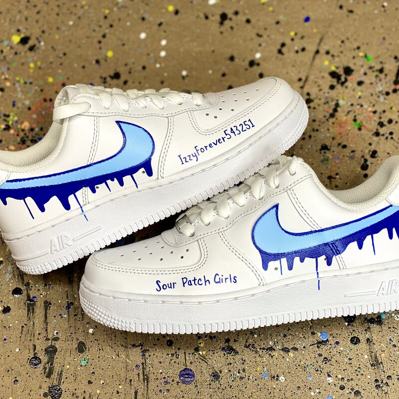 custom nike drip shoes